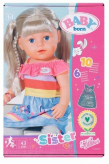 Narodené dieťa - sestra 43 cm