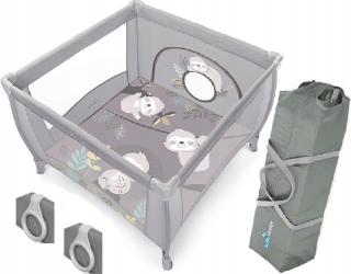 Detský dizajn playpen xxl hrať nové + rukoväte farieb