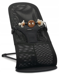 Babybjorn Bliss Mesh čierna + hračka googly očí
