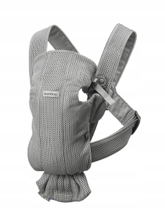 Babybjorn Mini 3d Mesh - detský nosič, šedá