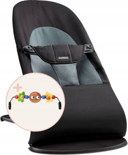 Babybjorn Deckchair vyváženia mäkká čierna/tmavo šedá