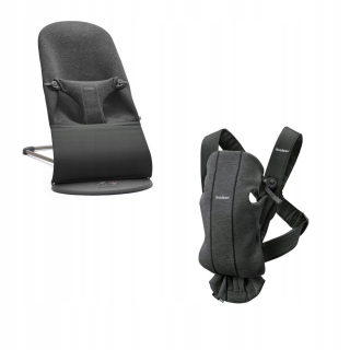 Babybjorn - Bliss 3D Jersey Deckchair - Gray -Black