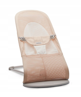 Babybjorn - Soft Mesh Deckchair - ružová/biela
