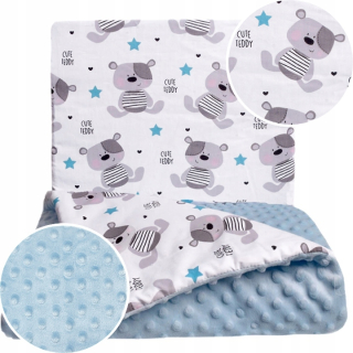 Prikrývka babyboom + Minky vankúš 75x100 cm Premium