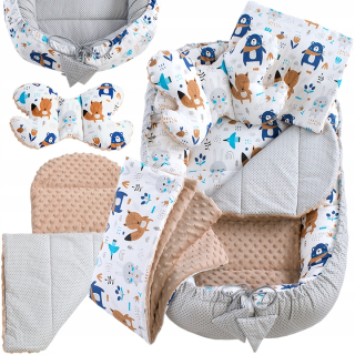 Babyboom Cocoon Butterfly Socket prikrývka Minky 6 prvkov