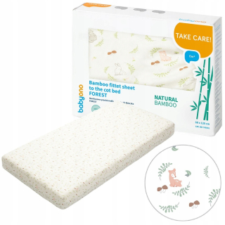 Bambusový list babyono s elastickým pásmom 120x60 749