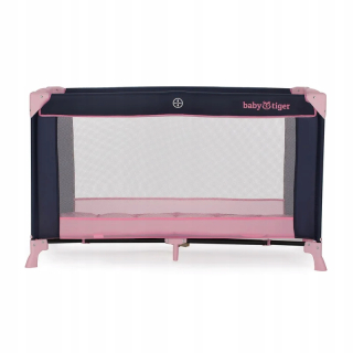 Viki ružová a námorná turistická detská postieľka