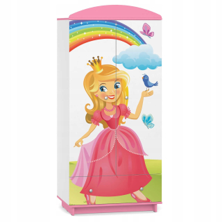 Rozprávková detská šatníka W02 Princess Pink Print