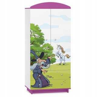 Rozprávkové detské šatníky W04 Violet krásna grafika