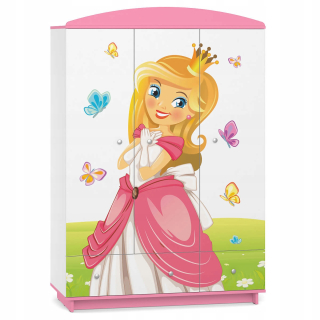 Rozprávková detská šatníka W05 Royal Pink Print