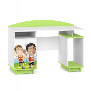 Fairytale Desk pre dieťa D02 Zelený biely motív