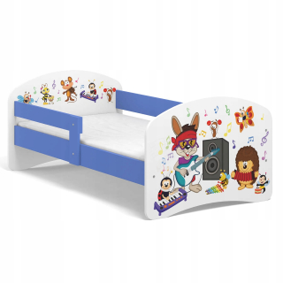 Rozprávková detská posteľ B02 160x80 Blue UV