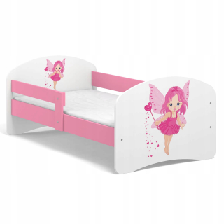 Rozprávková detská posteľ B02 160x80 Pink UV tlač