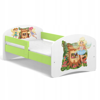 Rozprávka Detská posteľ B02 160x80 Zelená UV tlač