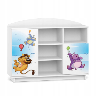 Fairytale Rack pre detskú izbu BC05 Biela UV tlač