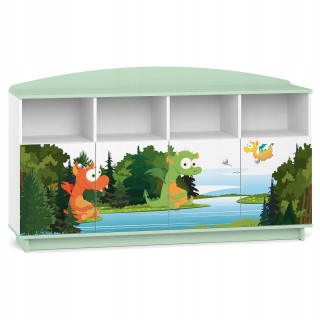 Fairytale Rack pre detskú izbu bc08 mincovňa biela