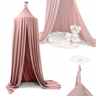 Canopy curtain stan tipi visiaci ružový