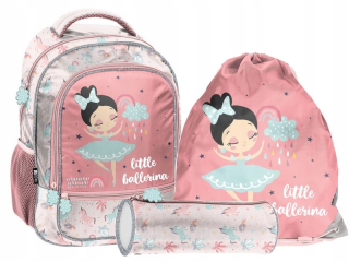 Ballernine Backpack School Girl Set Class 1-3