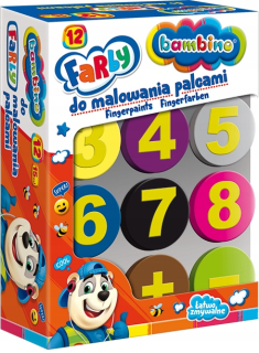 Bambino maľba na maľovanie prstami 12 Kols