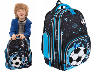 Batoh BAMBINO Schoolbag SOCCER FUTBALL ľahký