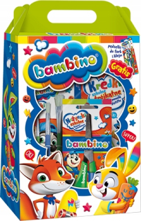 Bambino School Layette -Kredki, farby, plastifikácia