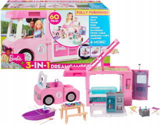 Barbie DreamCamper Kamper 3in1 set s príslušenstvom
