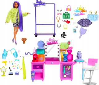 BARBIE EXTRA WC SET S BÁBIKOU + DOPLNKY