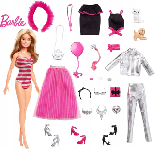 Barbie Advent Calendar 24 prekvapenia bábiky