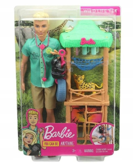Barbie kariéra Ken Doll veterinárna lekár v Zoo GJM33