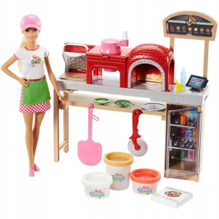 Barbie Pizzeria Set + Dugh Doll FHR09