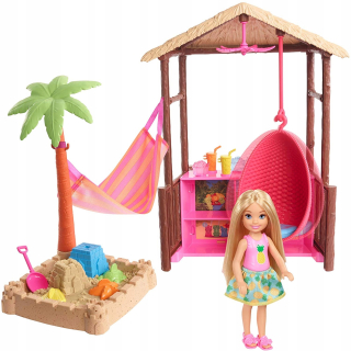 Barbie Chata na ostrove Chelsea s pieskovcom