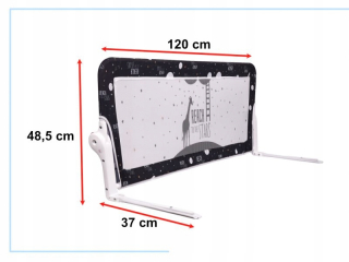 Ochranná bariéra pre posteľ, kryt brány 120 cm