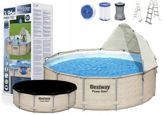 Záhradný bazén veľký rámec 400 cm Bestway 11100L