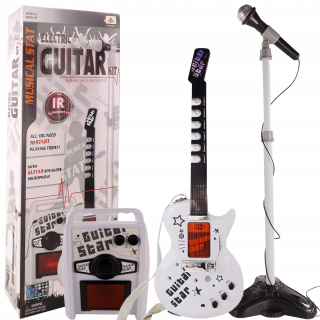 Bezdrôtová gitara s zosilňovačom, mikrofón 9010