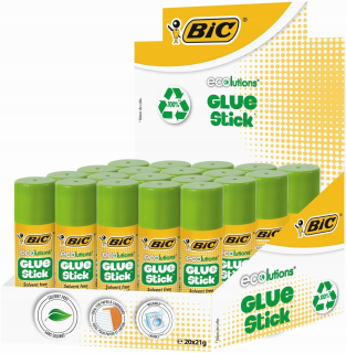BIC Eco Glue Stick Strong Glue v tyčinke 21g x20