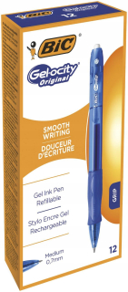 BIC GEL-Pointy Original Pen Blue Gel X12