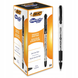 BIC GEL-OCEBITA GEL PEN Čierne 30 ks