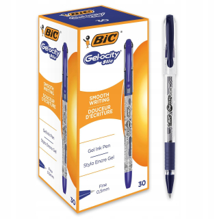 BIC gél-otexný modrý gélový pera 30 ks