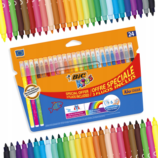 Bic Kid Couleur Fluo Piski Flambastry Maza Maza X24