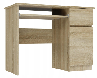 Počítačový stôl 100/80 cm zásuvky notebook Sonoma