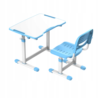 Desk+regulovaná stolička Fundesk Sole II Blue-S