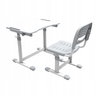 Desk+regulovaná stolička Fundesk Sole II Gray-S