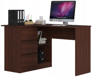 Rohový počítač B16 ľavý 3SZ 124 cm wenge