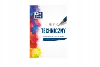 Technický blok A4/10K 250 g biele (20ks) Oxford