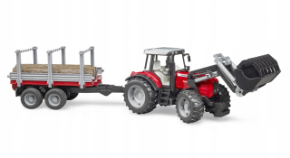 Bruder 02046 Traktor Massey Ferguson s prívesom