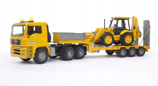Štrbín Man TGA + JCB 4CX + Fliegl 2776 Trailer