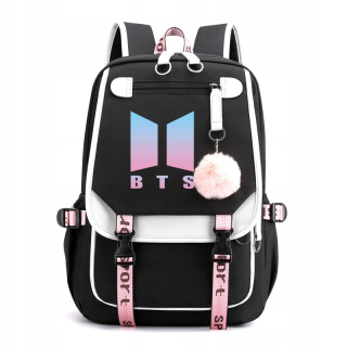 BTS BTS School Backpack Detská mládež s USB