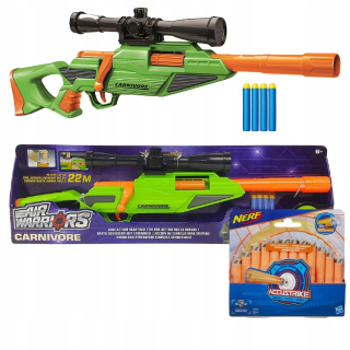 Buzzbee Sniperka Carnivore + 12 Nerf šípky
