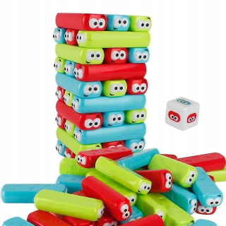 Baby Jenga stohujte čerpacie bloky mini plast