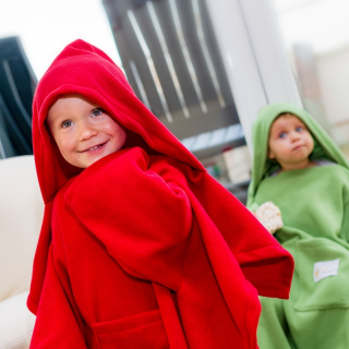 Baby Wrapi aktívne - prikrývka s rukávmi - červená